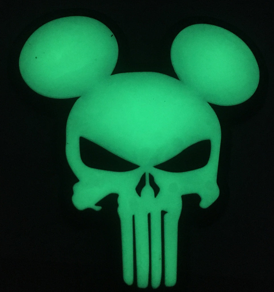 Mouse Skull PVC Patch