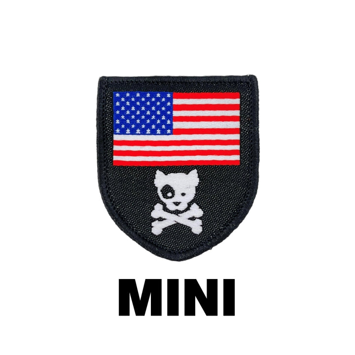 KiloNiner Mini American Crossbones Woven Patch