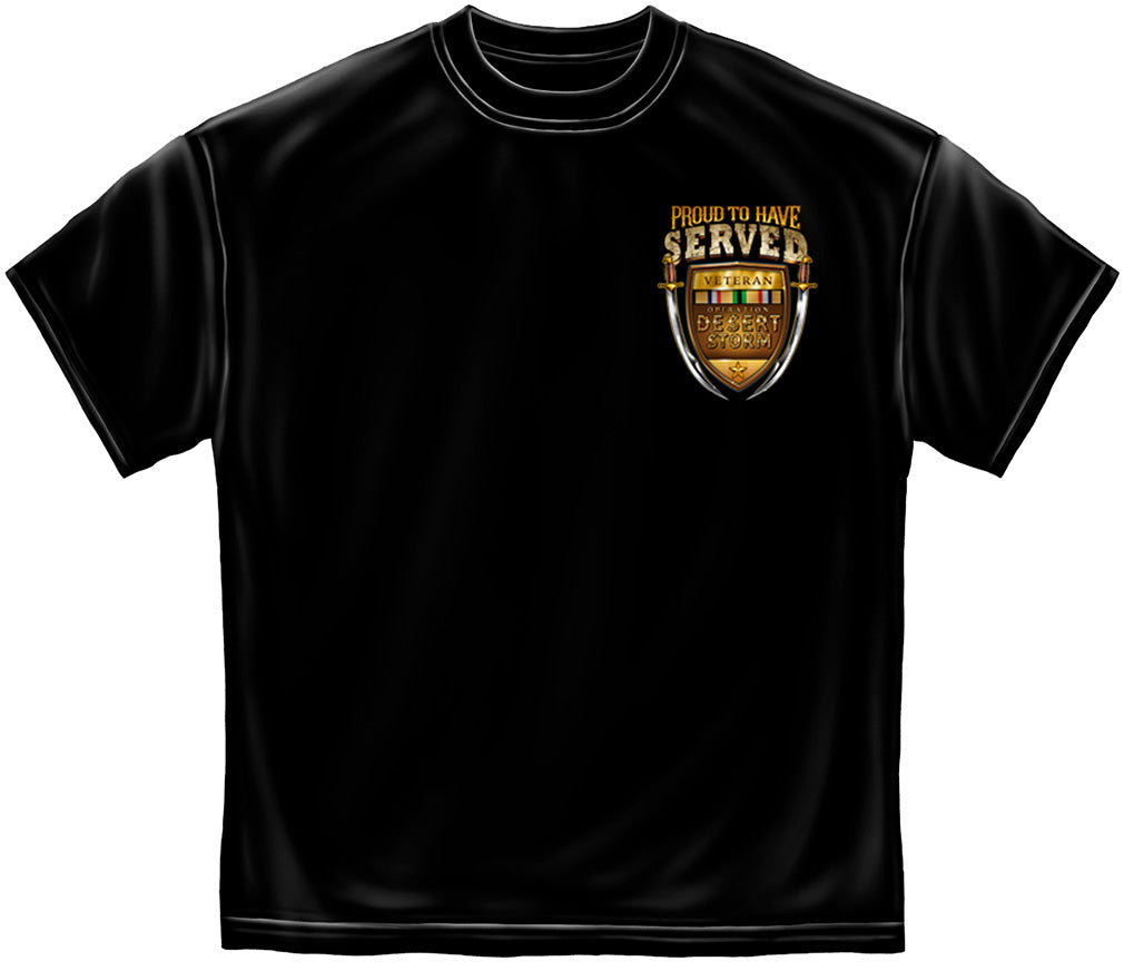 Proud to Serve Desert Storm T-Shirt