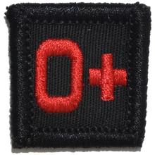 Blood Type Patch 1x1, O+