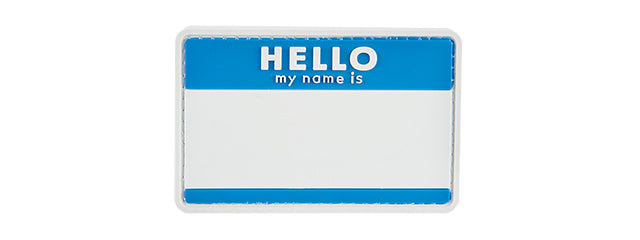"Hello My Name Is" PVC Patch