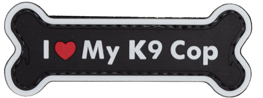 I Love My K9 Cop PVC Patch