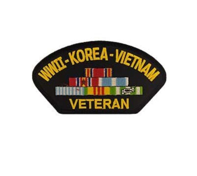 WWII Korea Vietnam Vet HatPatch