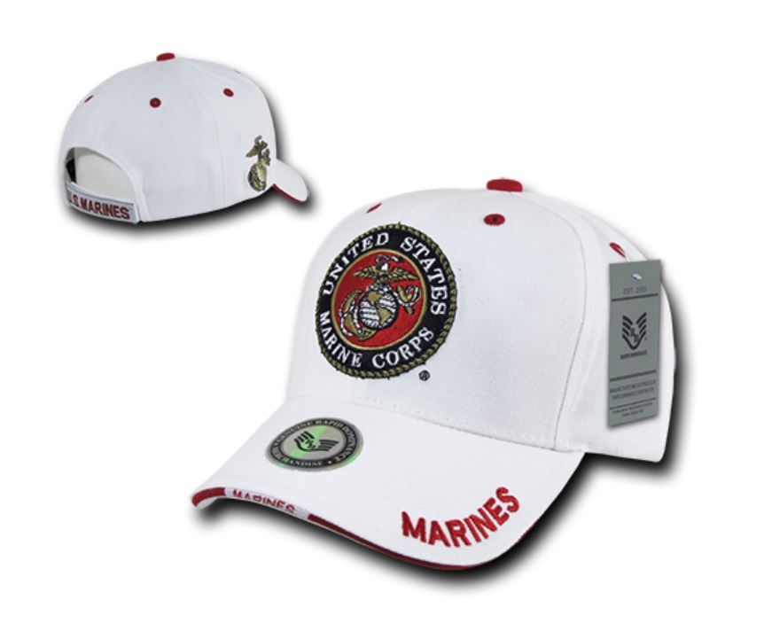 White Military Cap, USMC