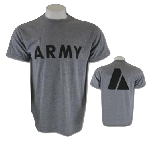 USED Army PT Shirt Short Sleeve - Grey
