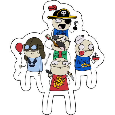 Sketch's World © Military Branches Sticker