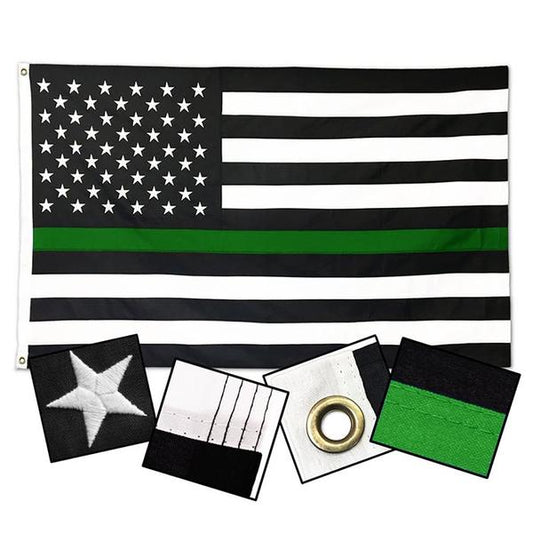 DuraSleek Thin Green Line US Flag