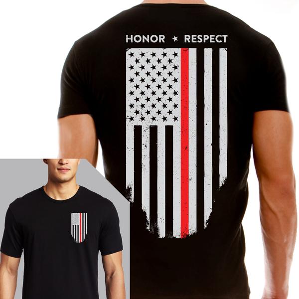 Thin Red Line Flag T-Shirt