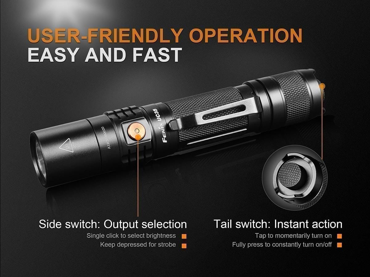 Fenix UC35 V2.0 Rechargeable Flashlight