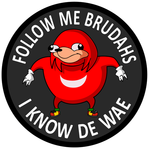 Ugandan Knuckles "I Know De Wae" Decal