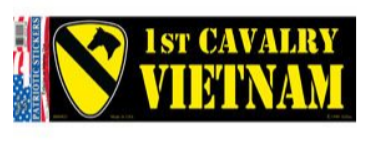 1st Cav Vietnam Bumper Sticker