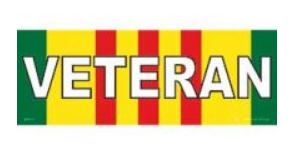 Vietnam Veteran Ribbon Bumper Sticker