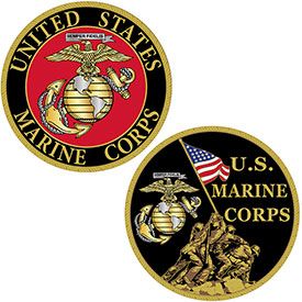 Marine IWO JIMA Challenge Coin