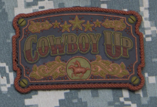 "Cowboy Up" PVC Morale Patch