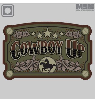 "Cowboy Up" PVC Morale Patch