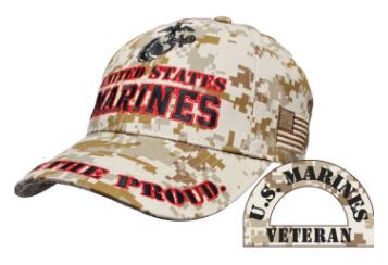 US Marines Red Letters Digi Cap