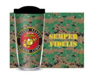 Marine Semper Fidelis Digi Camo Cup