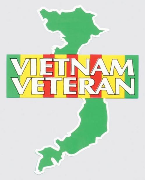 Vietnam Veteran Map Decal