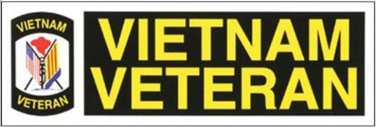 Vietnam Veteran Cross Flags Bumper Sticker