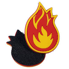 Flame PVC Morale Patch
