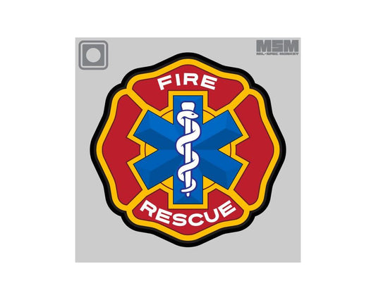 Fire Rescue PVC Patch