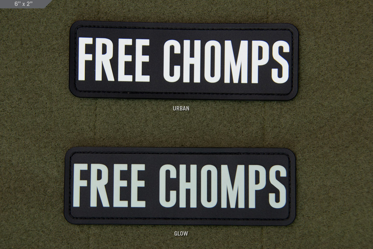 "FREE CHOMPS" PVC Patch