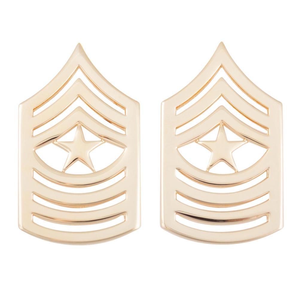 Marine Rank Gold Pin - Pair
