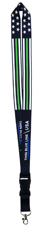 Thin Green Line Lanyard