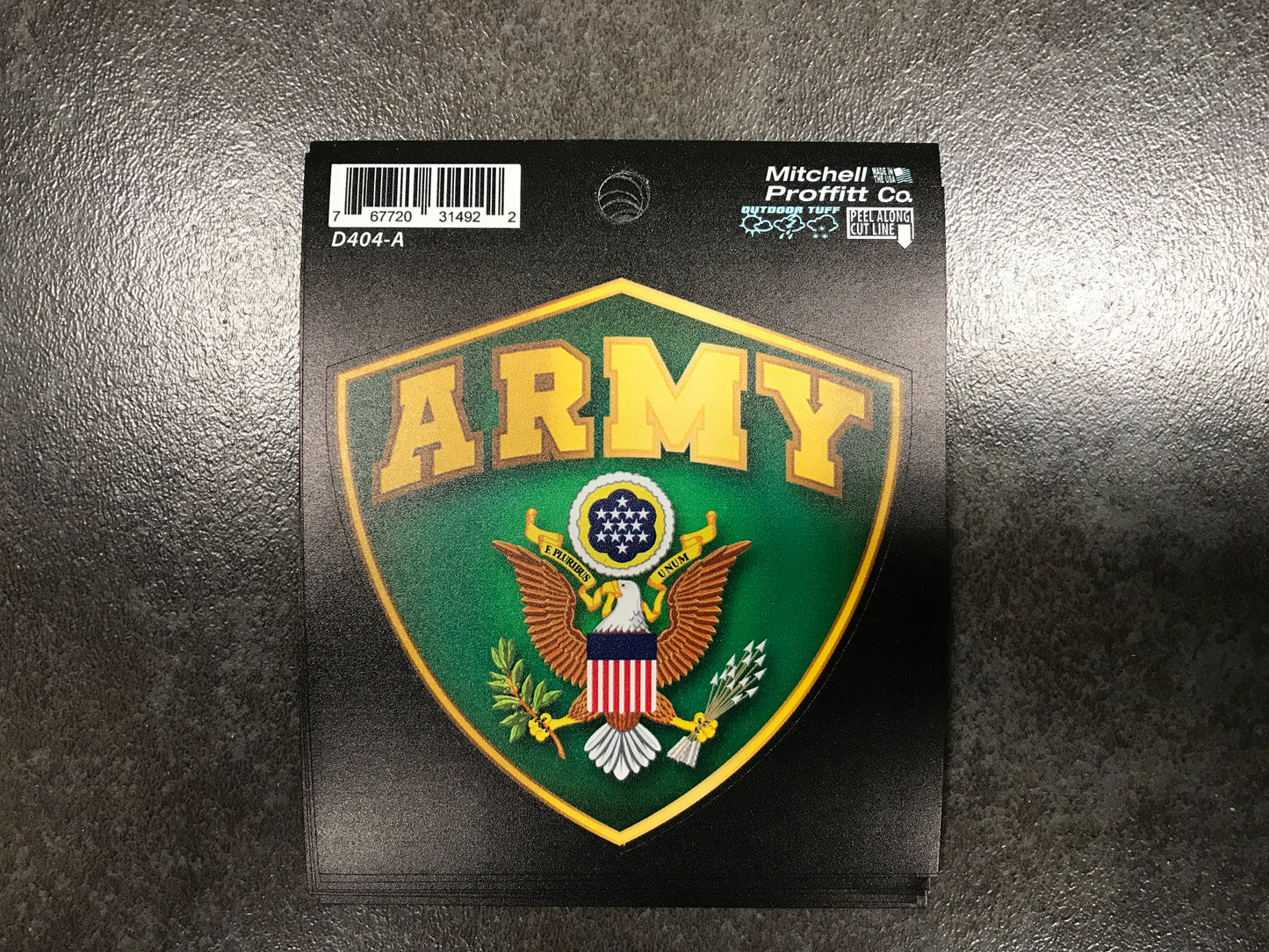Army Shield Outdoor Tough Decal