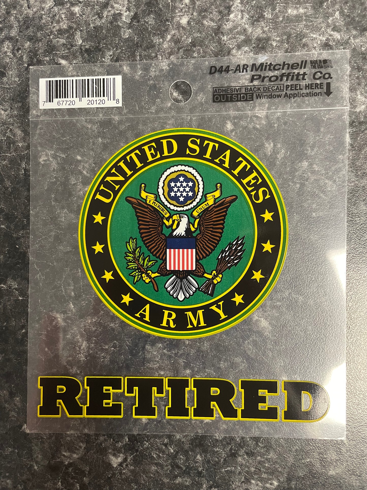 U.S. Army Retired Decal