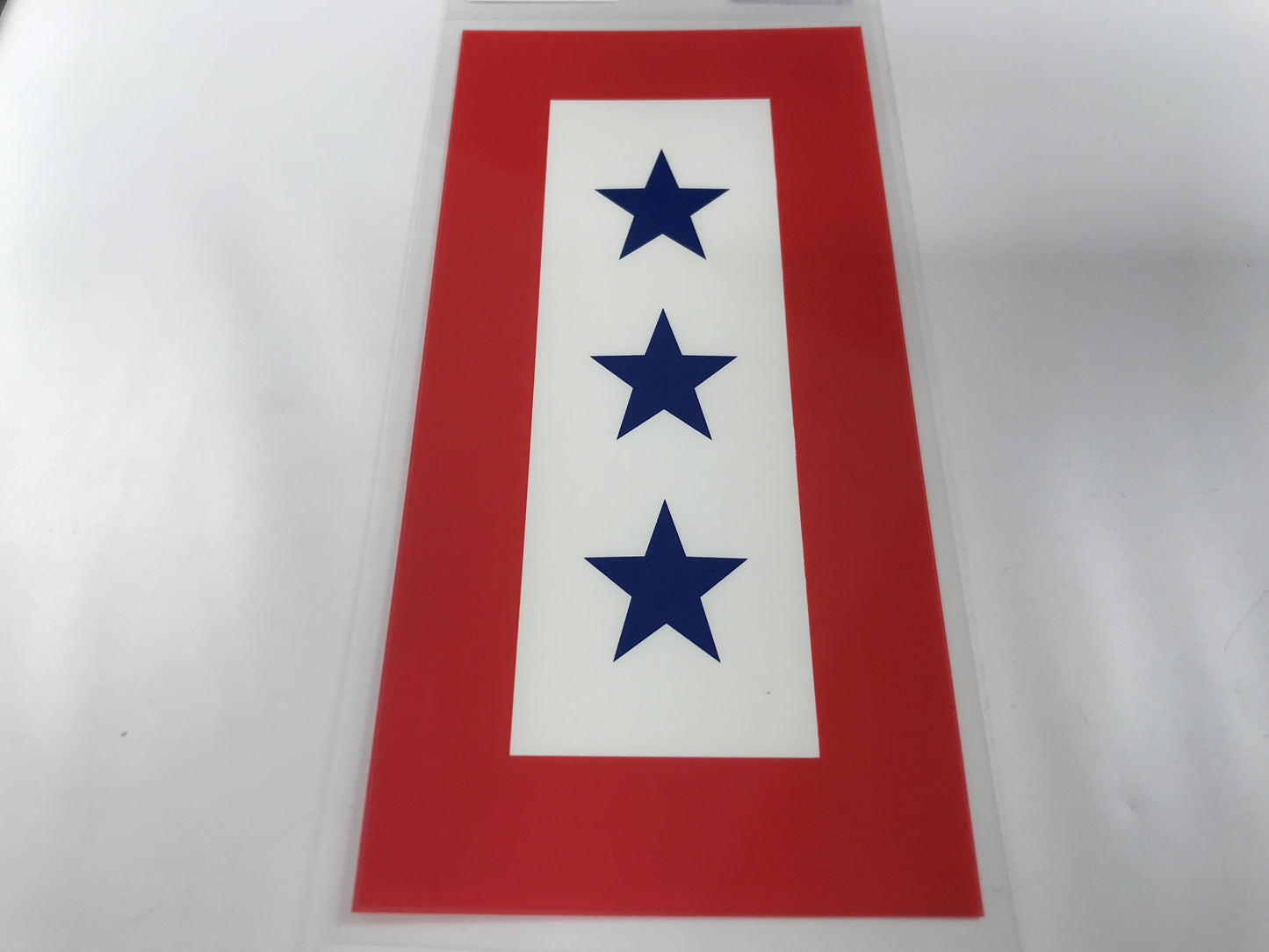 Three Blue Star Decal