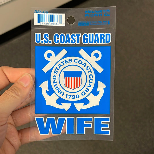 US Coast Guard Wife Decal