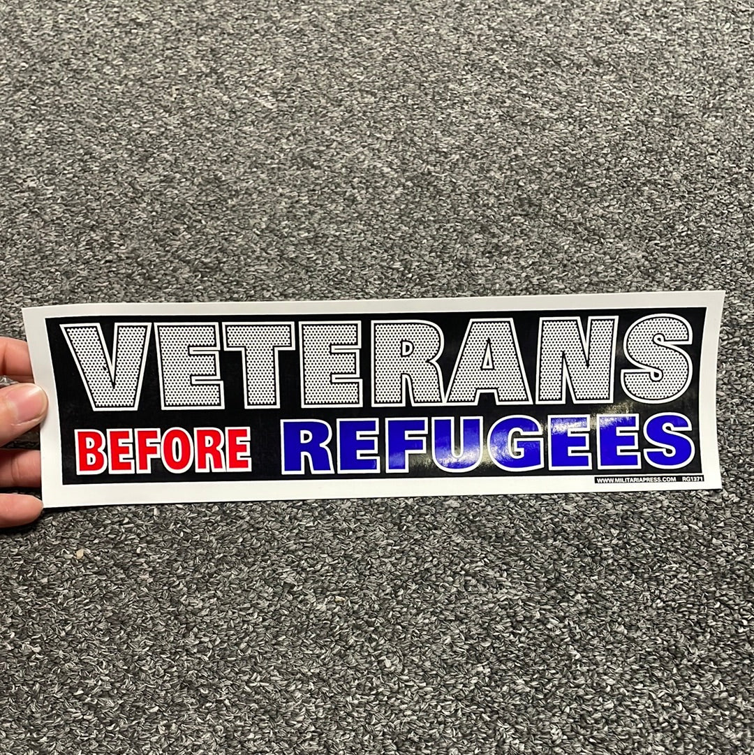 Veterans First Bumper Sticker