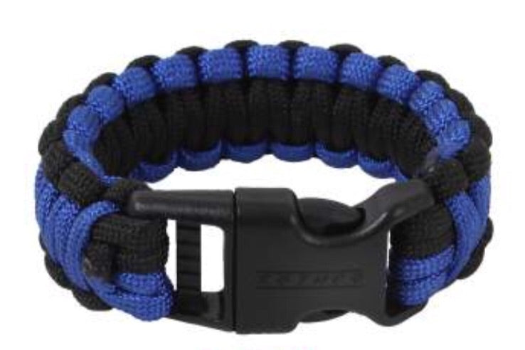 Thin Blue Line Paracord Bracelet