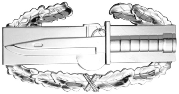 Combat Action Silver Metal Auto Emblem