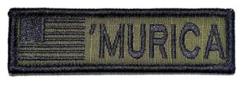Murica w US Flag Velcro Patch