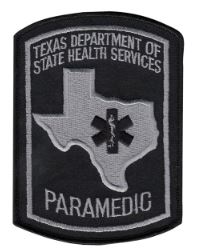 Texas Paramedic Patch Star Of Life