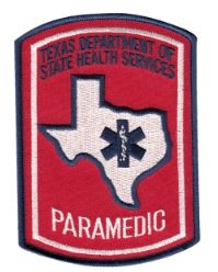 Texas Paramedic Patch Star Of Life