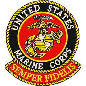 USMC Logo Patch 4.25"