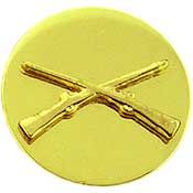 Army Infantry Enlisted Gold Disc Pins - Singles