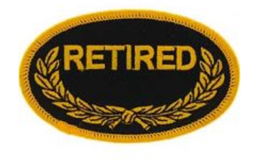 Retired Wreath Oval Patch