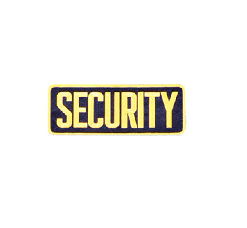 Security Back Patch - Large