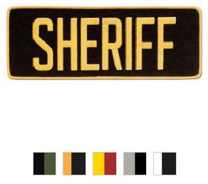Sheriff Back Patch