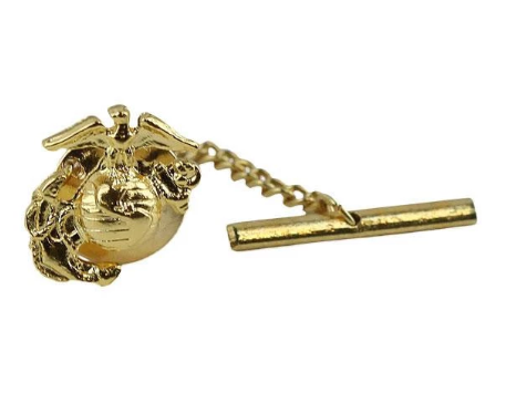 Marine Tie Tac EGA 24K Gold