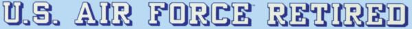 U.S. Air Force Retired Window Strip