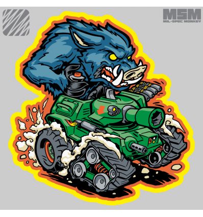 War Machine Boar PVC Patch