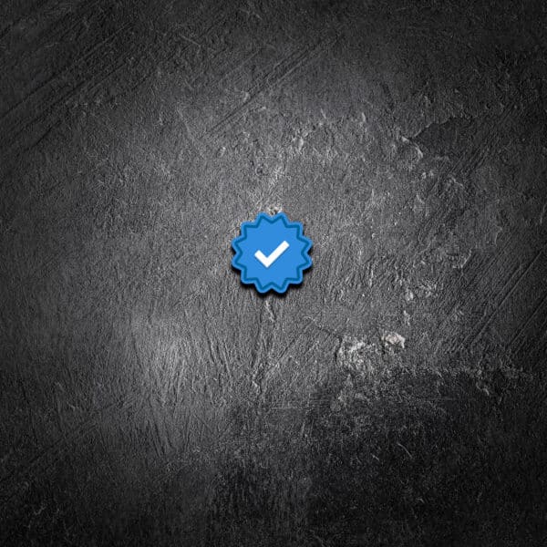 Blue Check Verified PVC Patch