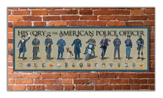 History of the American Police Officer Print