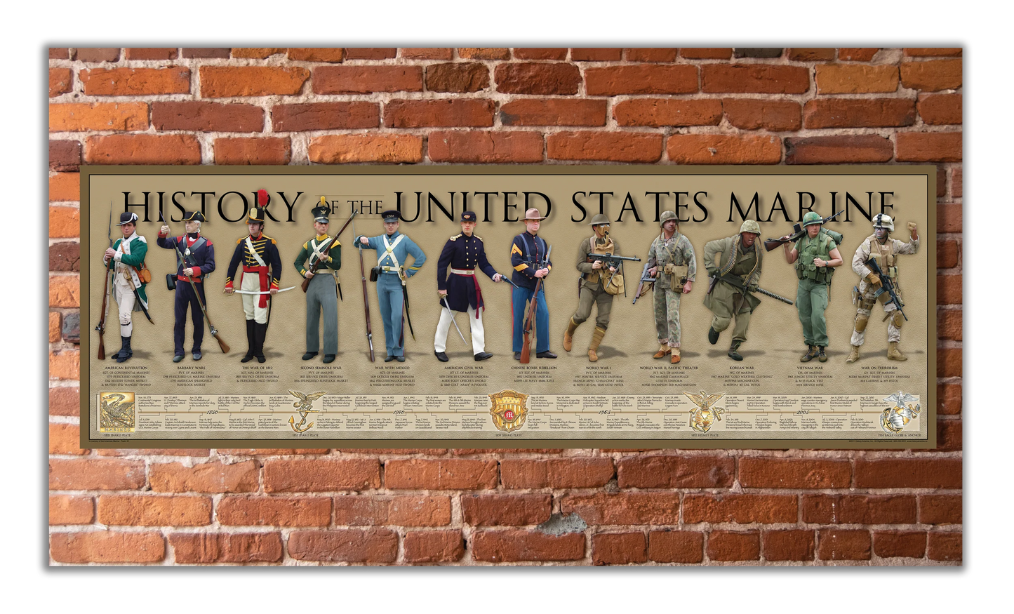 History of the United States Marine Print