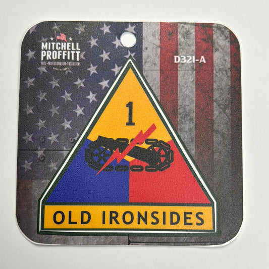 1st Armored Division Combat Service Badge Decal